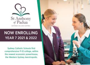 St Anthony of Padua Austral Enrolling Now 2020